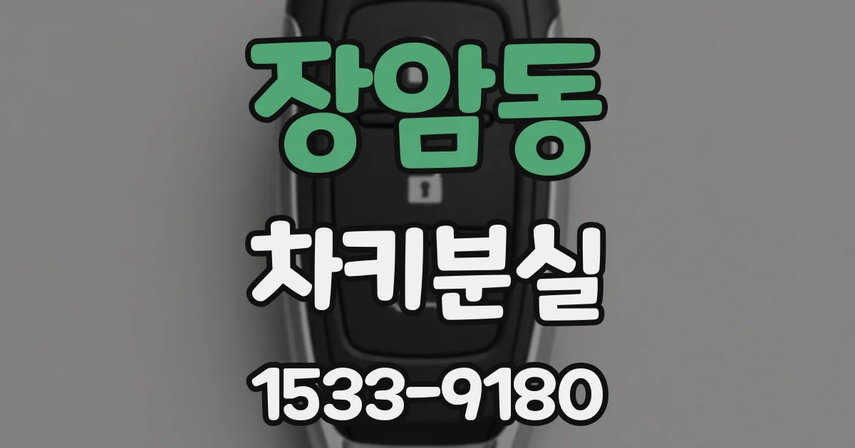 장암동 차키분실