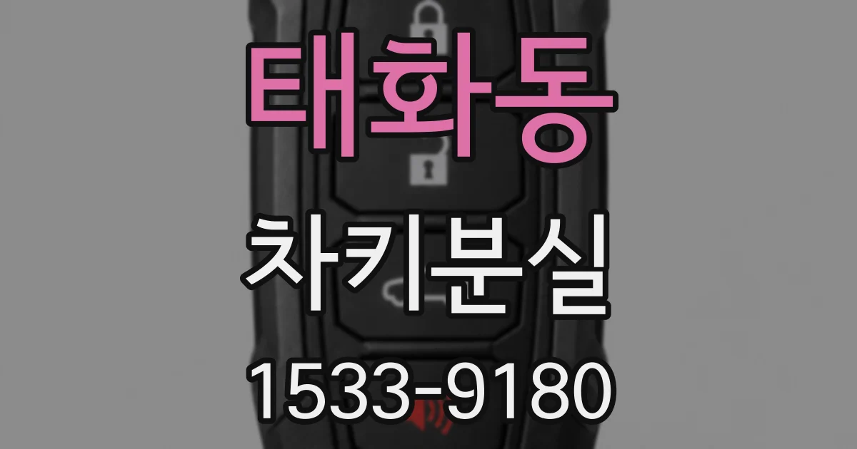 태화동 차키분실