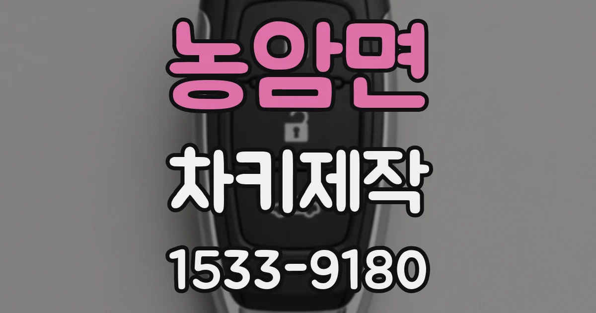 농암면 차키제작