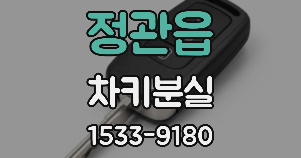 정관읍 차키분실