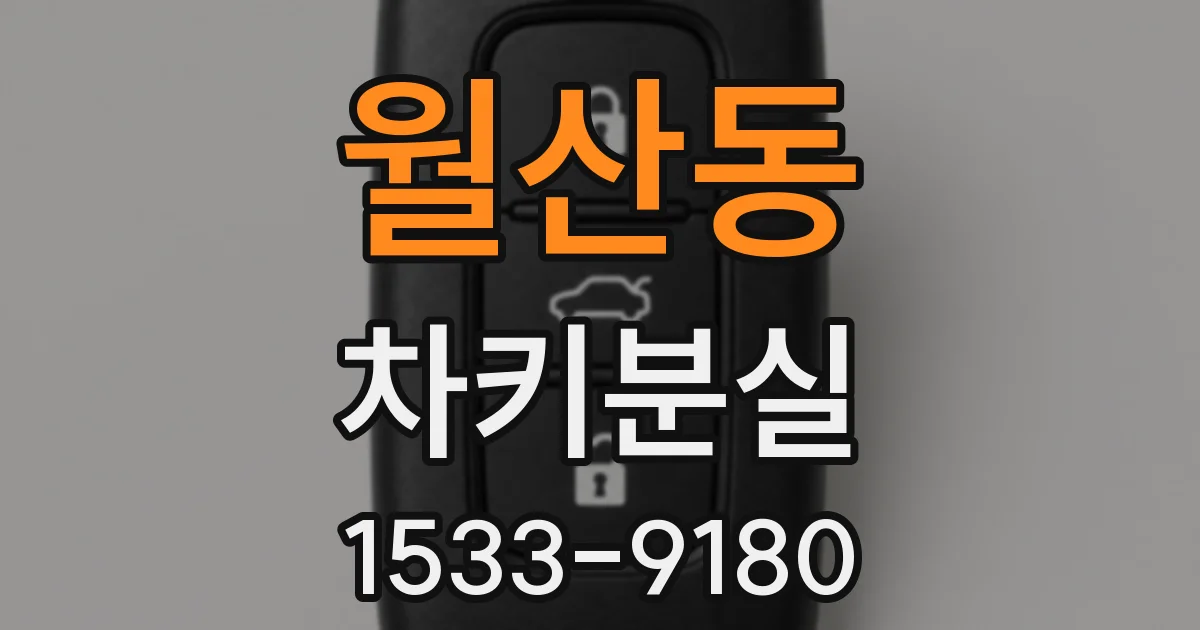 월산동 차키분실