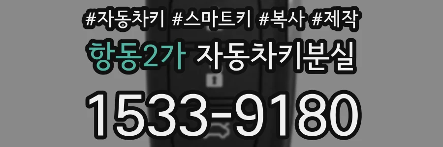 항동2가 자동차키분실