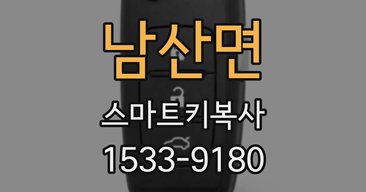 남산면 스마트키복사