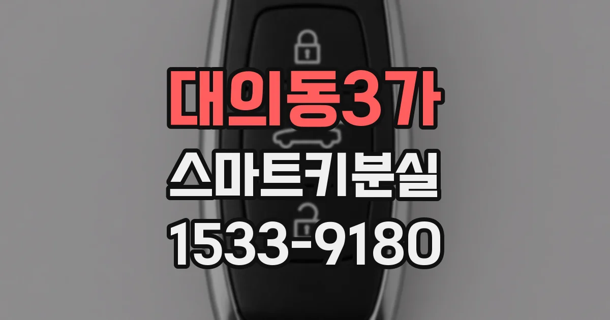 대의동3가 스마트키분실