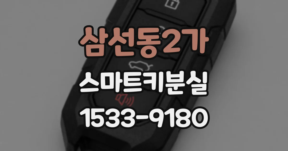 삼선동2가 스마트키분실