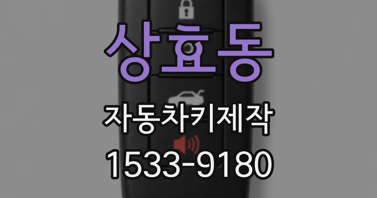 상효동 자동차키제작