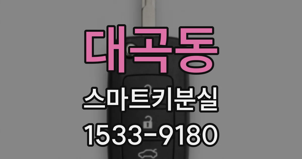 대곡동 스마트키분실
