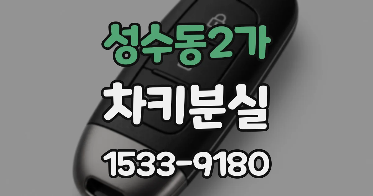 성수동2가 차키분실