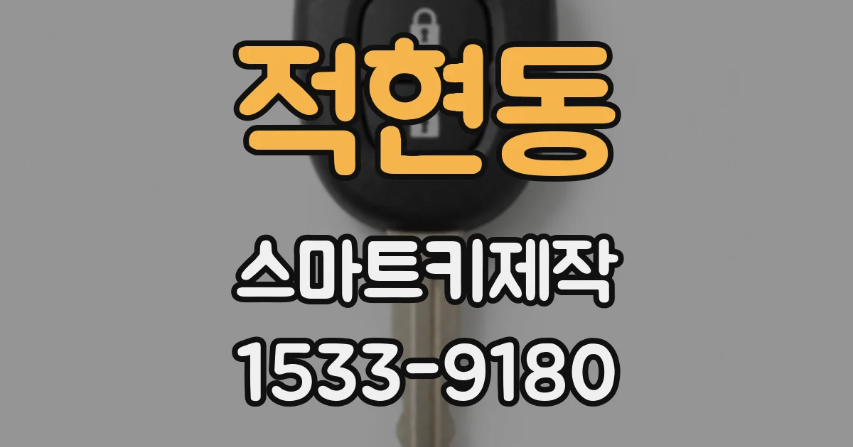 적현동 스마트키제작