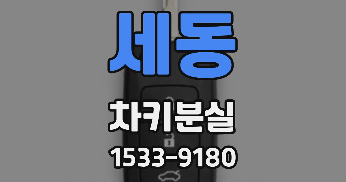 세동 차키분실