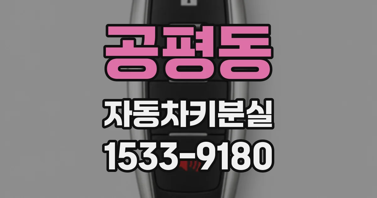 공평동 자동차키분실