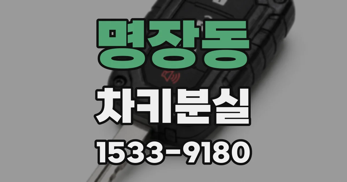 명장동 차키분실