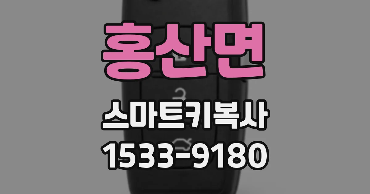 홍산면 스마트키복사