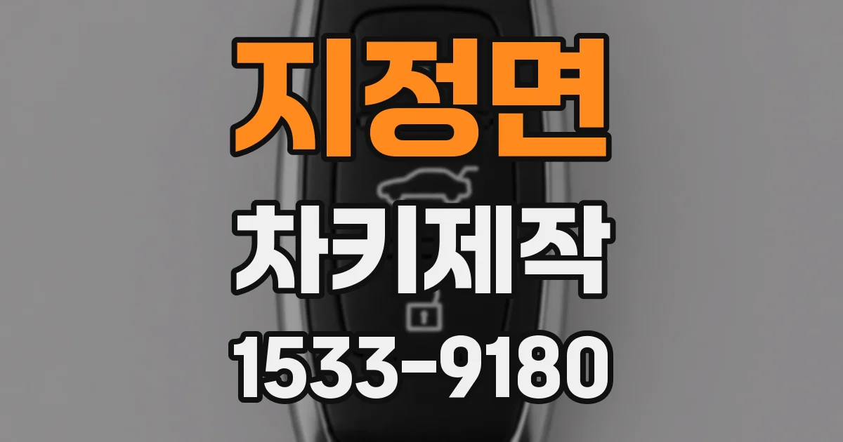 지정면 차키제작