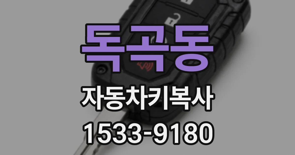 독곡동 자동차키복사