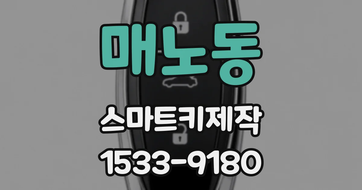 매노동 스마트키제작
