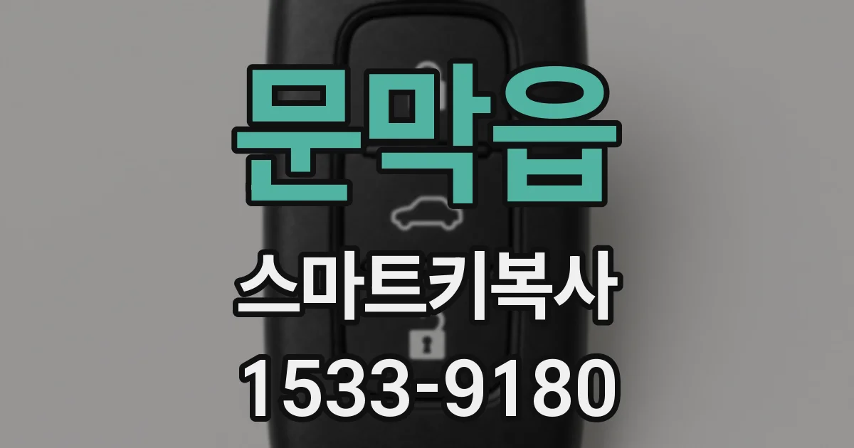 문막읍 스마트키복사