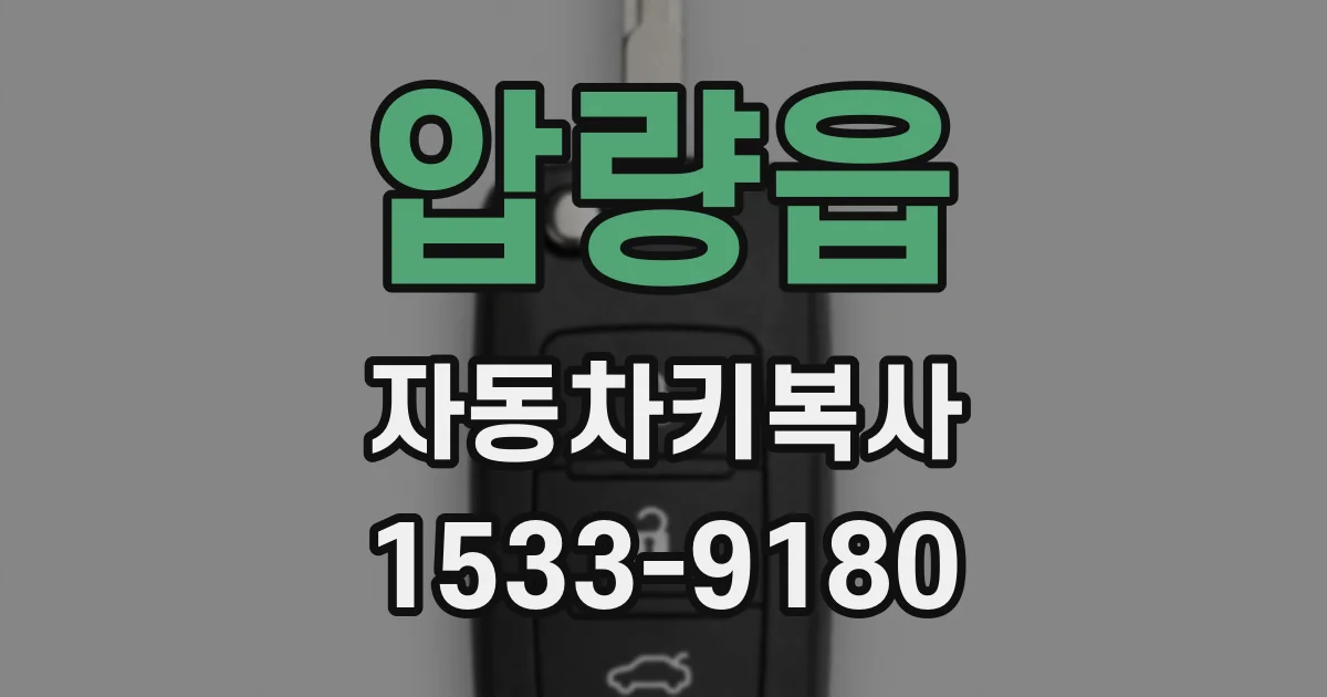 압량읍 자동차키복사