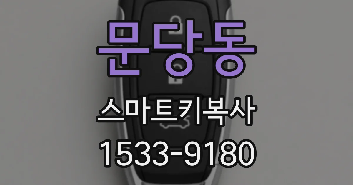 문당동 스마트키복사