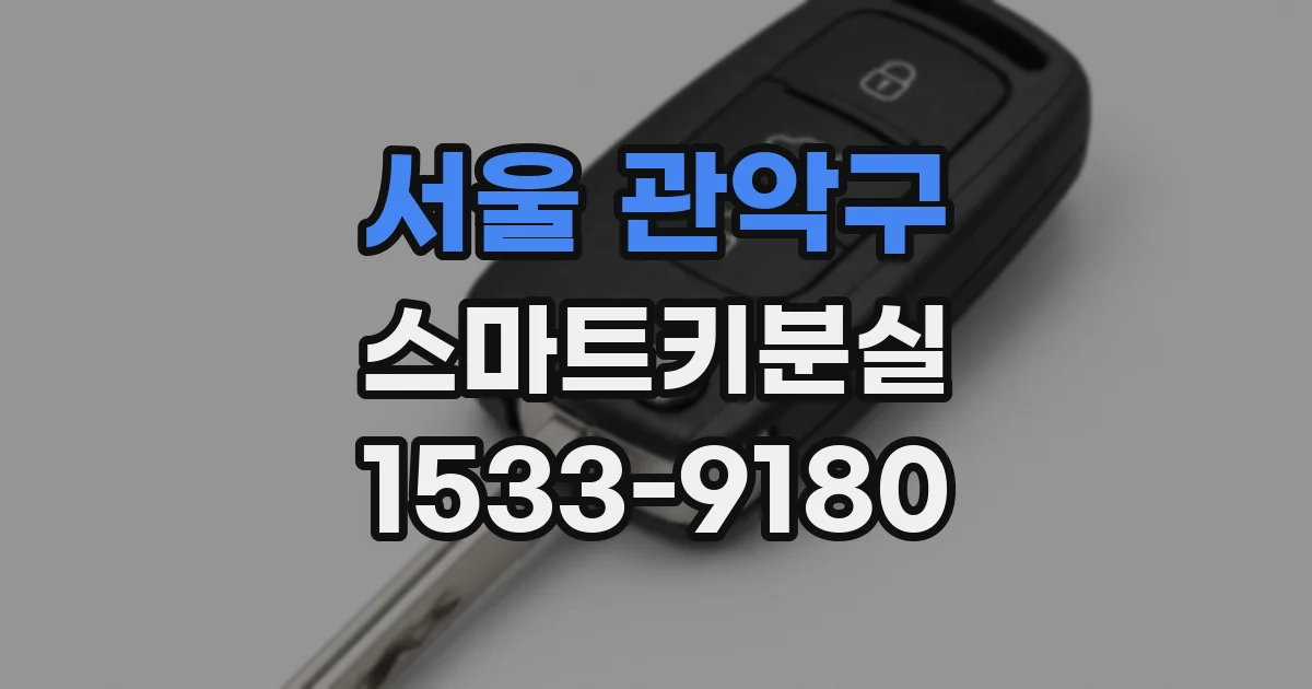 서울 관악구 스마트키분실