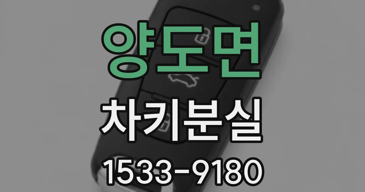 양도면 차키분실