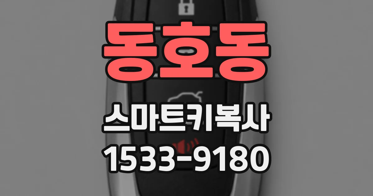 동호동 스마트키복사
