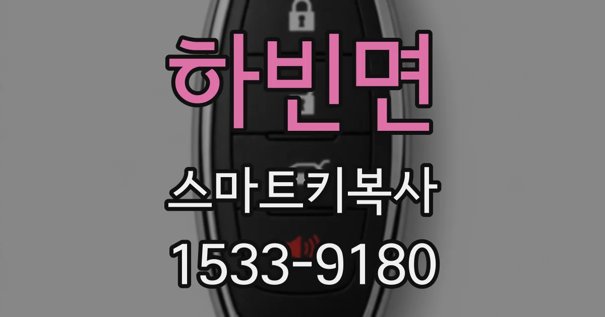 하빈면 스마트키복사