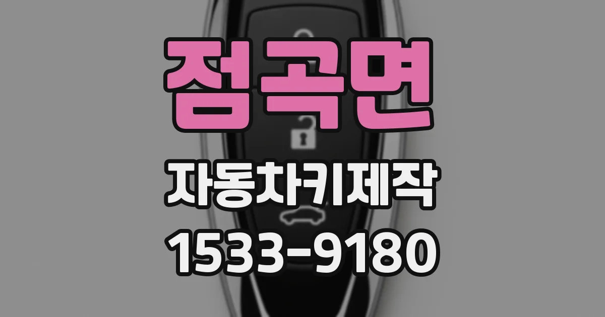 점곡면 자동차키제작