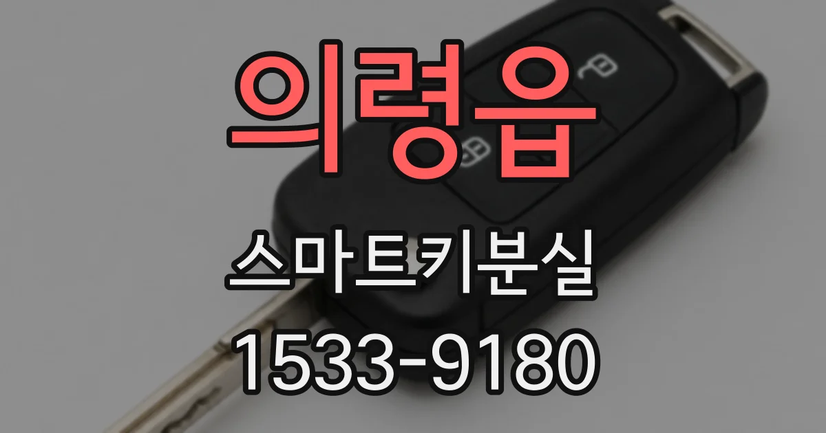 의령읍 스마트키분실