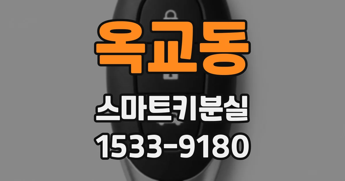 옥교동 스마트키분실