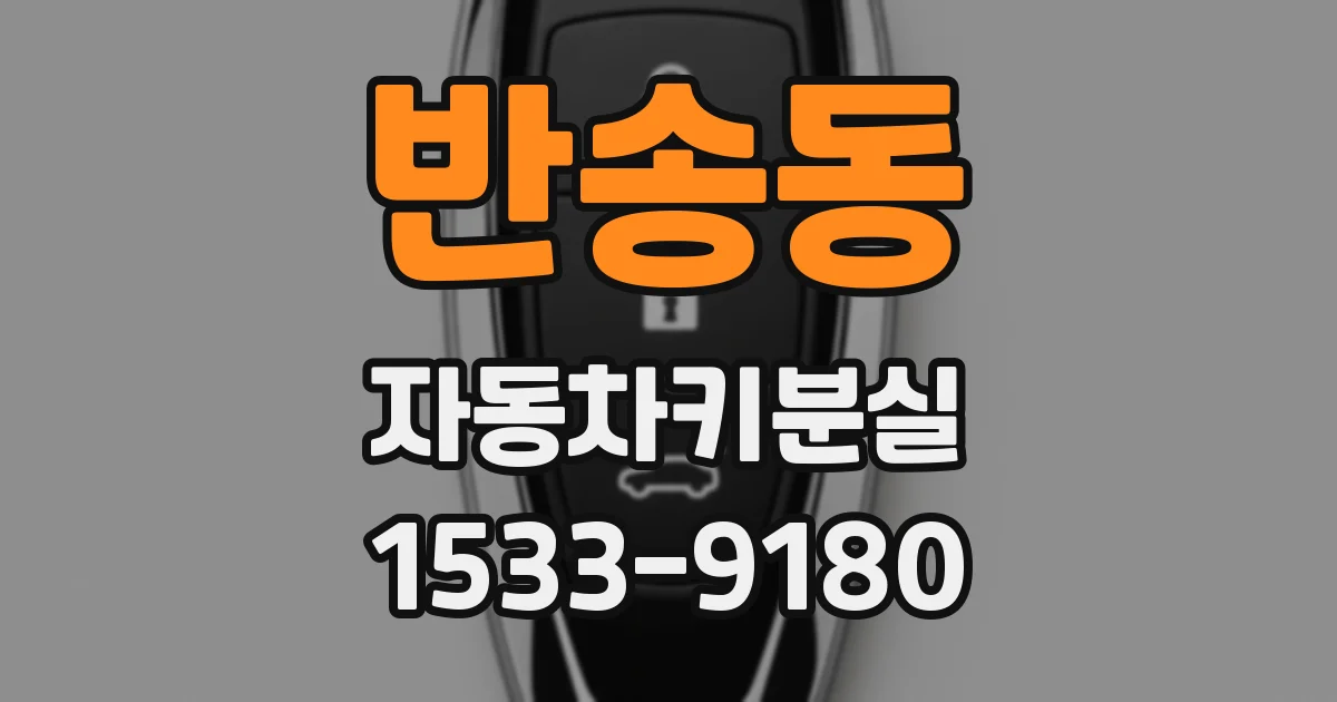 반송동 자동차키분실