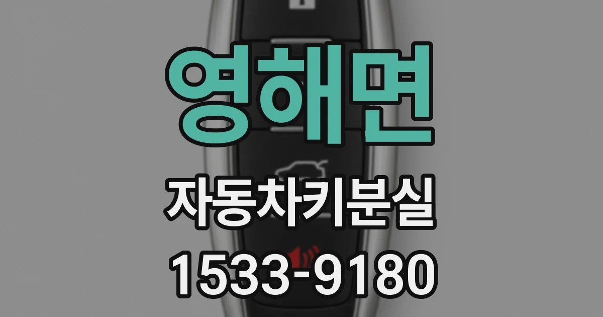 영해면 자동차키분실