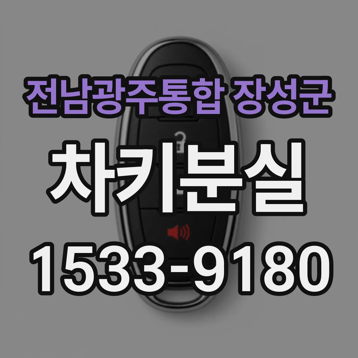 전남광주통합 장성군 차키분실
