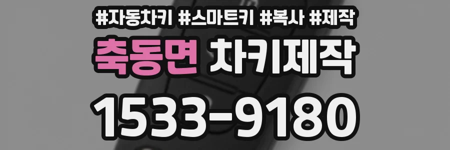 축동면 차키제작