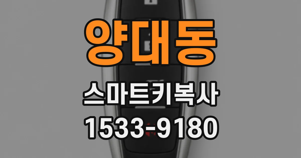 양대동 스마트키복사