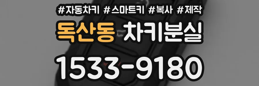 독산동 차키분실