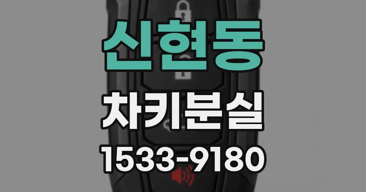 신현동 차키분실