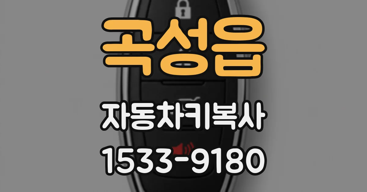 곡성읍 자동차키복사