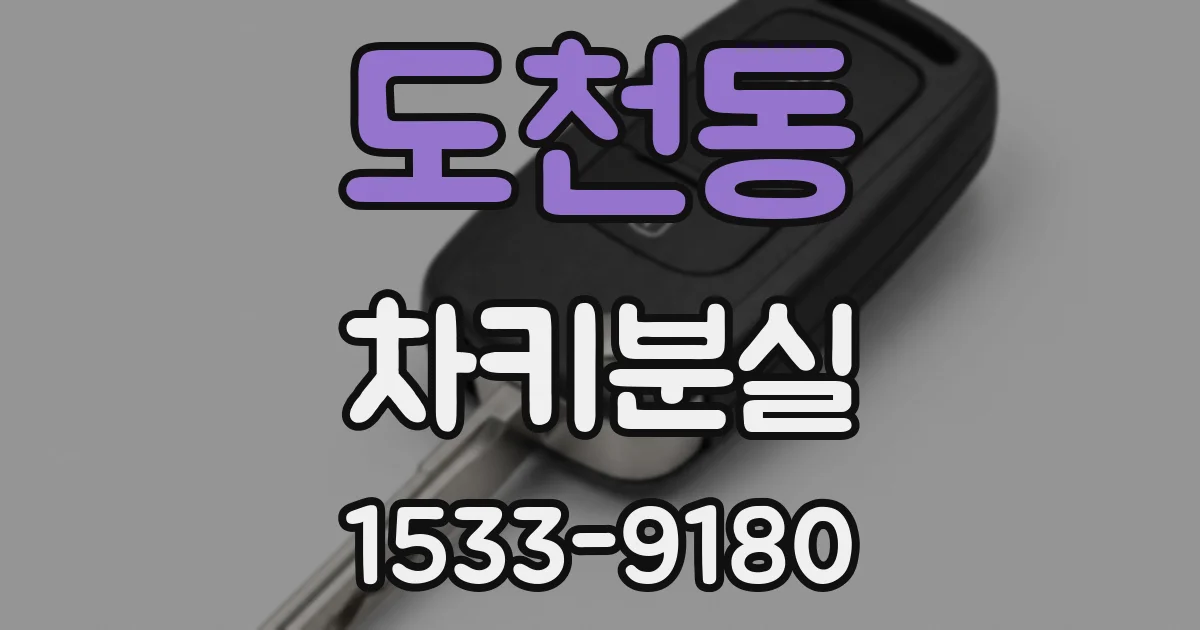 도천동 차키분실
