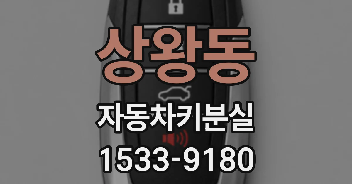 상왕동 자동차키분실