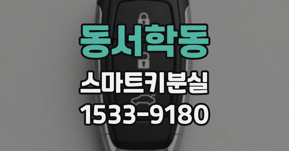 동서학동 스마트키분실