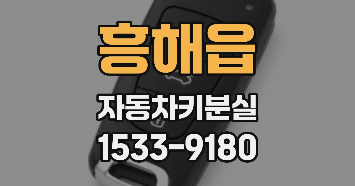 흥해읍 자동차키분실