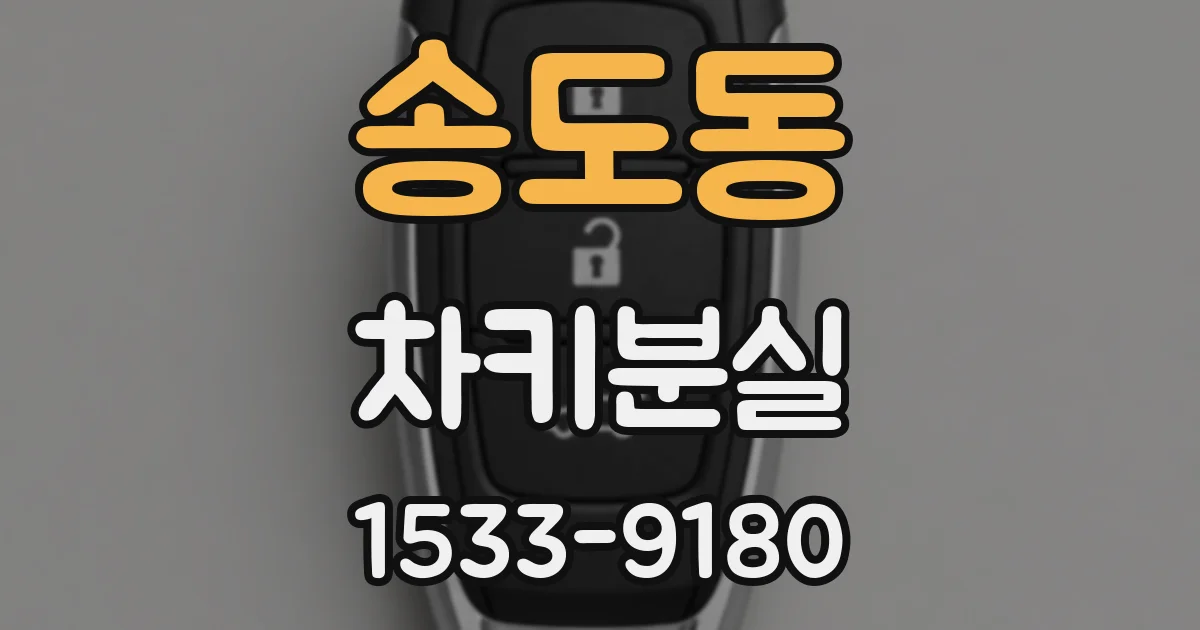 송도동 차키분실