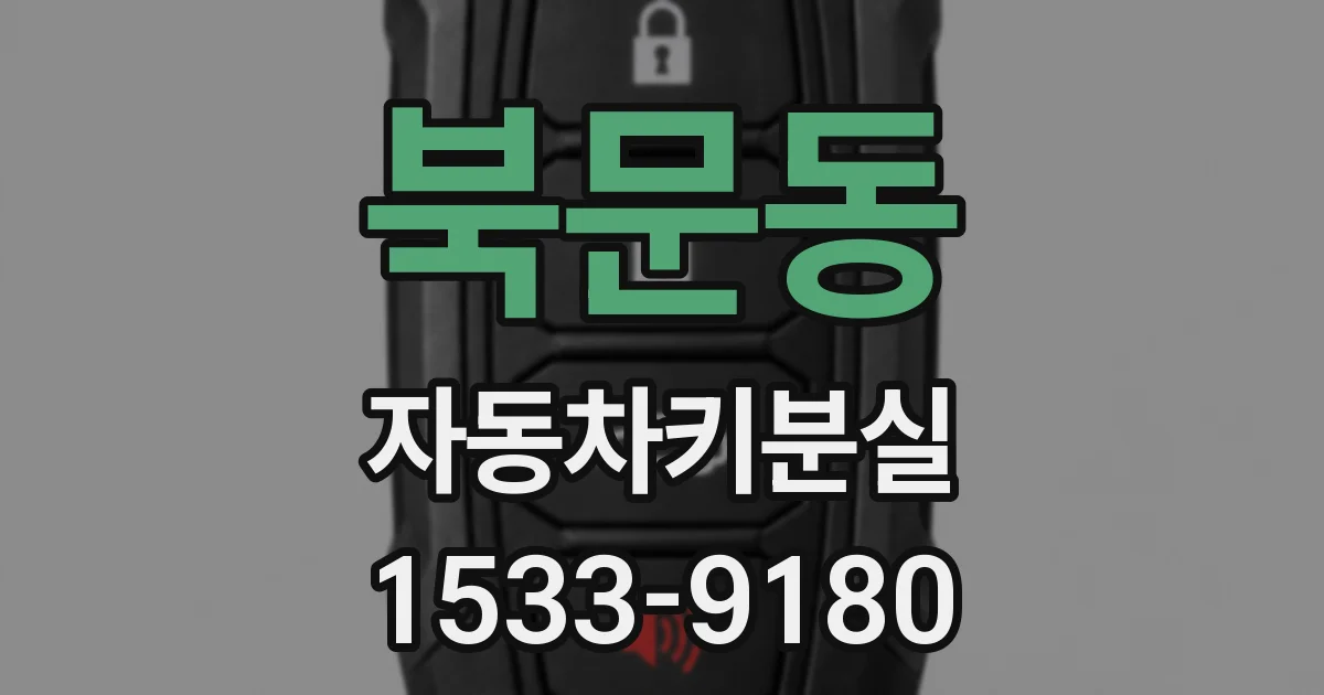 북문동 자동차키분실