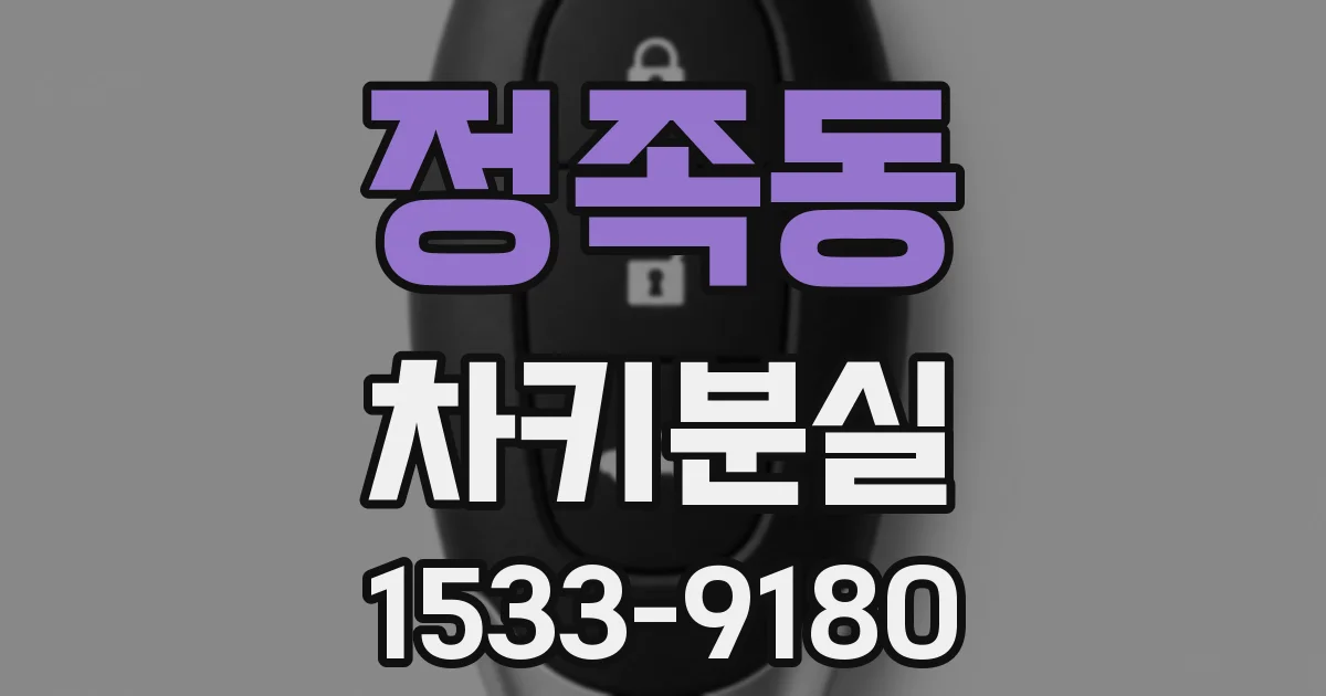 정족동 차키분실