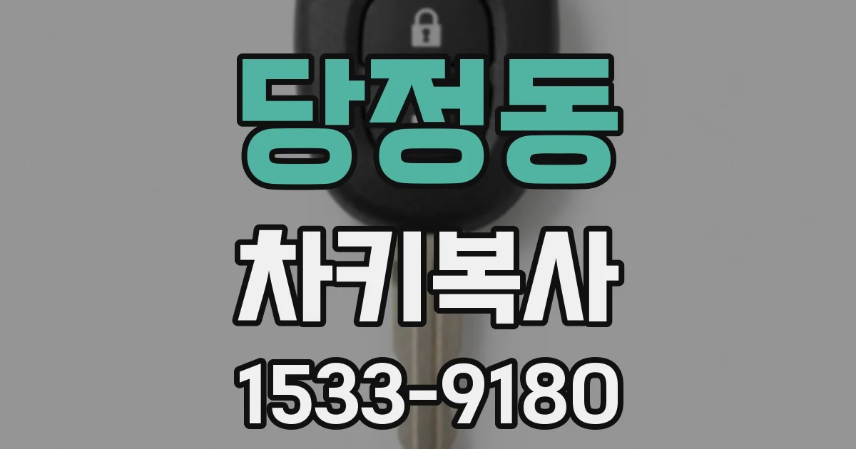 당정동 차키복사