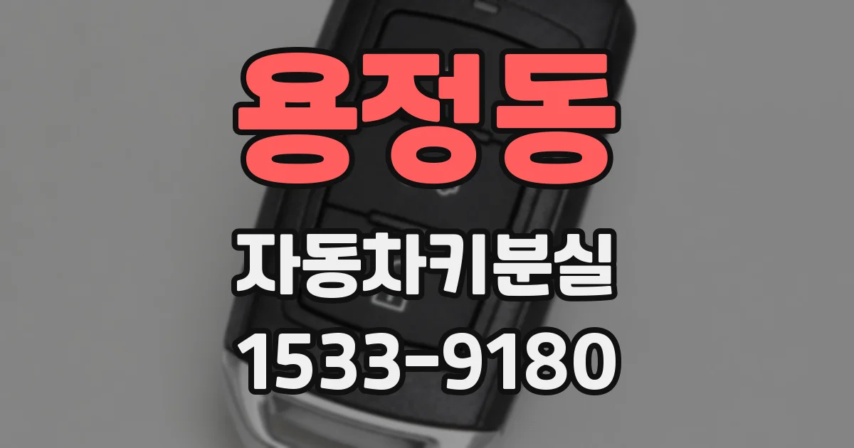 용정동 자동차키분실