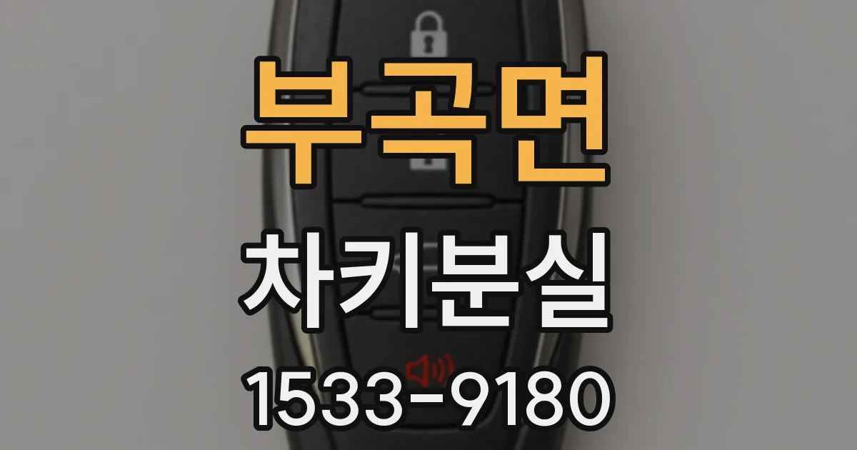 부곡면 차키분실