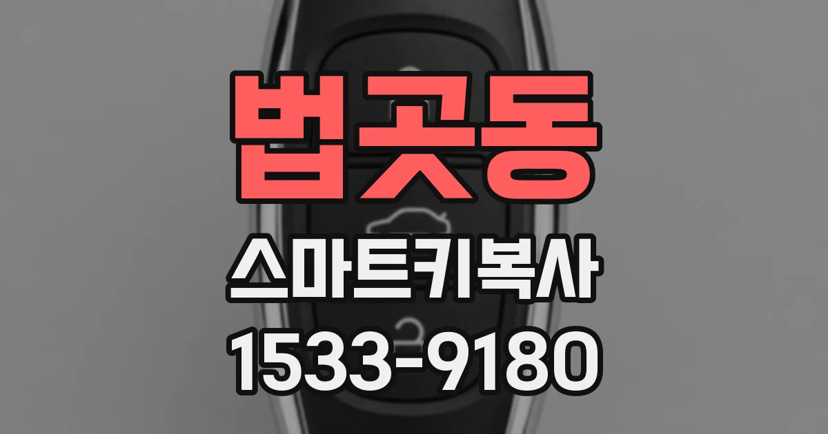 법곳동 스마트키복사