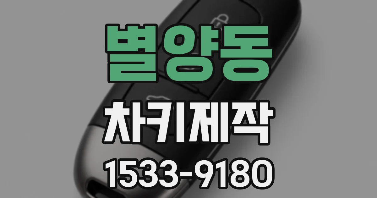 별양동 차키제작